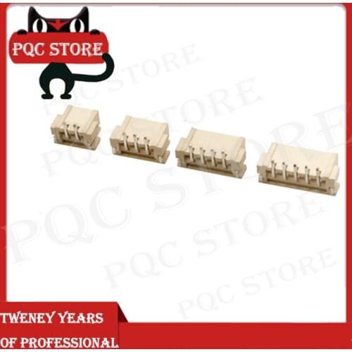5PCS/Lot XH2.54 Right Angle Pin Header Connector 2P 3P 4P 5P 6P 7P 8P 2.54mm Pitch XH For PCB JST
