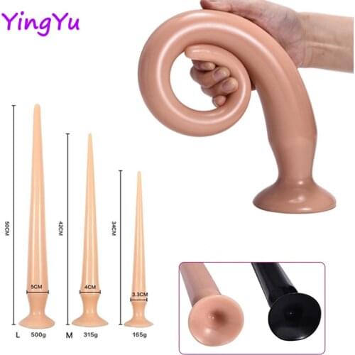 Huge Silicone Anal Butt Plugs Erotic Adult Sex Toys For Women Men Gay Anus Dilator Anal Plug Expander 50cm Super Long Anal Dildo