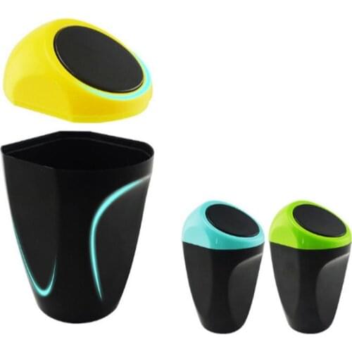 Car Trash Can Organizer Garbage Holder Auto Door Seat Back Visor Trash Bin Paper Dustbin Car Accessories