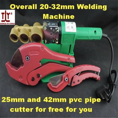 Free shippng Overall 32mm AC220V/110V 600W Plumber tool plastic pipe welding machine ppr pe pipe Tube Welders Automatic Heating