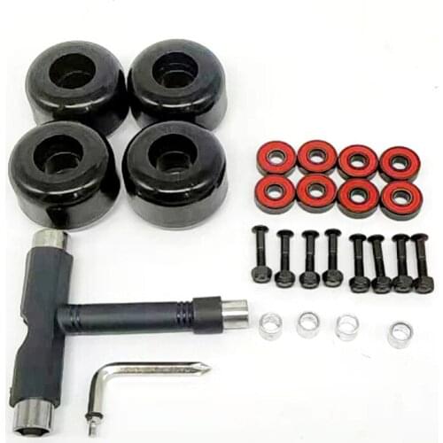 Four wheel sliding plate accessories 54mm sliding plate wheel screw nut tool bearing gasket combination