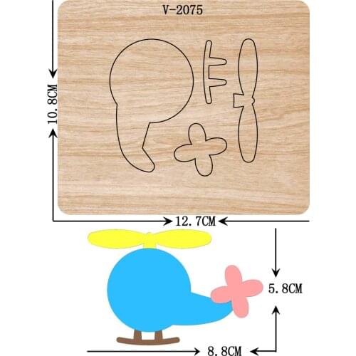 New aircraft wooden dies cutting dies for scrapbooking Multiple sizes V-2075