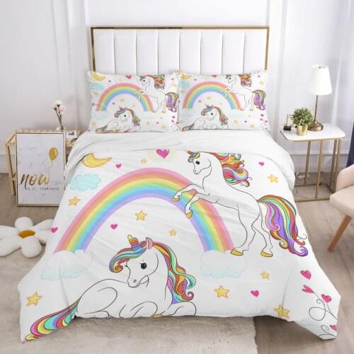 Cartoon Childrens Bedding set for kids baby boy girls Duvet cover set pillow case Bed linens Quilt cover 140x200 Car moon