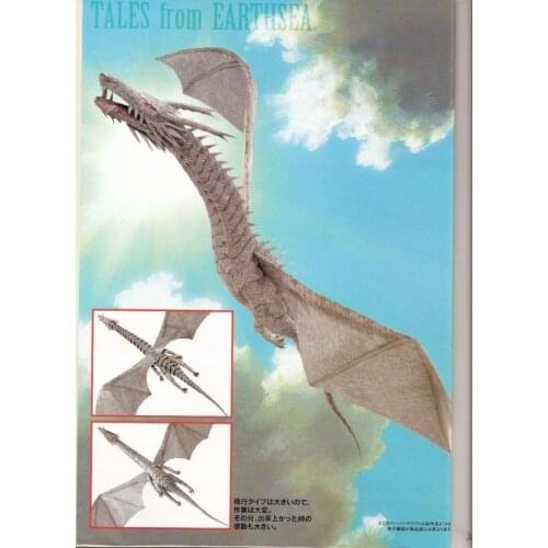 Hayao Miyazaki " Battle of The Sea" Dragon Flying Version of The 3d Paper Model DIY