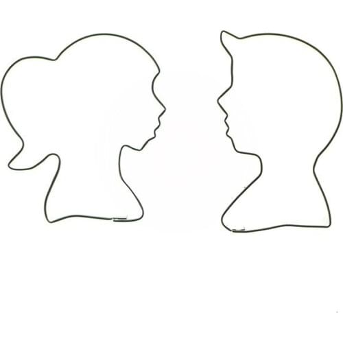 Lovers Girl And Boy Shape Cake Decorating Tools,man And Woman Stainless Steel Cookie Baking Molds E919