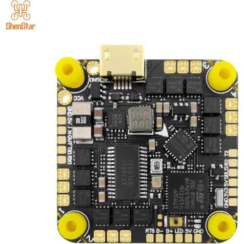 ShenStar MATEK F411 20A/35A AIO 2S-5S /6S BLHELI_ S Flight Controller MPU6000 for RC Quadcopter FPV Racing Drone Support WS2812