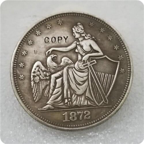 COPY REPLICA 1872 $1 Amazonian Dollar, Judd-1206, Pollock-1346 COPY FREE SHIPPING