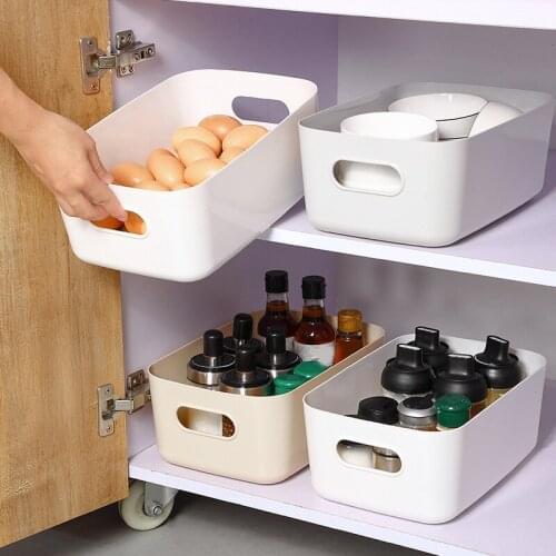 2Pcs Sundry Storage Basket Student Desktop Snack Storage Box Cosmetic Storage Box Household Kitchen Supply TS2