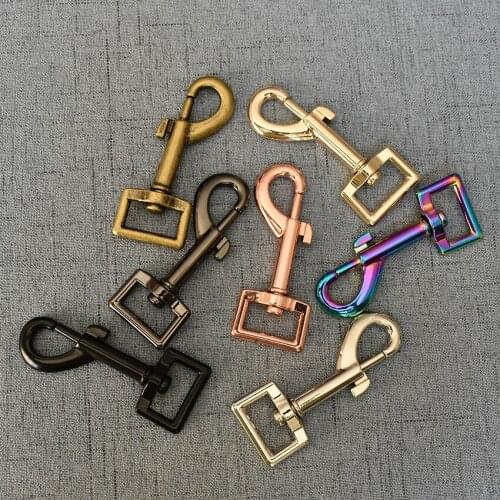 100 Pcs/Lot 20mm Metal Clasps Lobster Dog Collar Keychain Trigger Clips Snap Hook Leather Belt Bag Buckles DIY Accessories