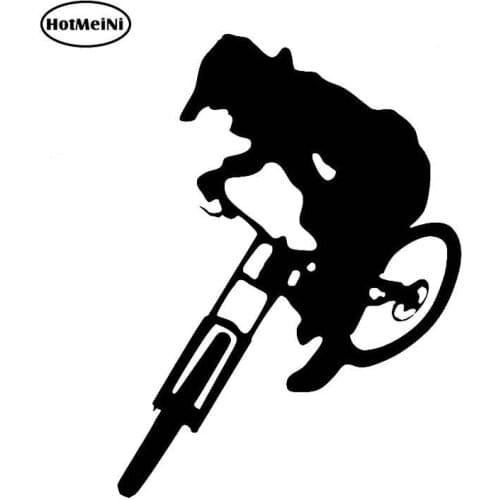 HotMeiNi Car Sticker Black/Sliver Downhill Trails Mtb Sticker Decal Mountain Bike Car Van Giant Gt Rockshox 14*10cm