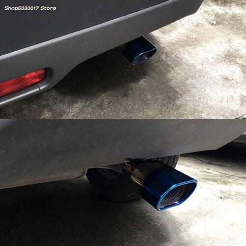 Car Exhaust Muffler Tip Round Stainless Steel Pipe Chrome Exhaust Tail Pipe For suzuki vitara 2018 2019 2020 Accessories