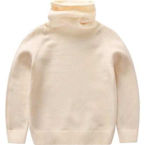 Autumn And Winter Children Sweater Turtleneck Baby Girls Sweater Knitted Pullover Kid Tops Casual Toddler Baby Boy Clothes