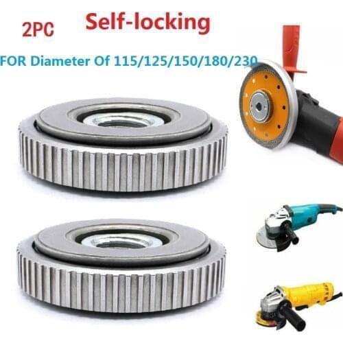 1pcs/2pcs M14 Thread Replacement Angle Grinder Chuck Tools Angle Grinder Inner Outer Flange Nut Set Tools