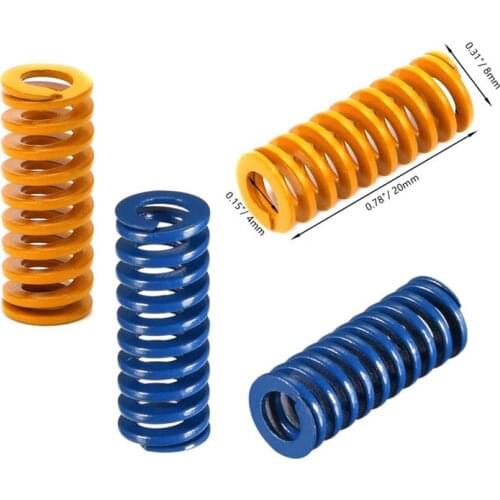 10pcs/lot Heated Bed Springs Light Load Compression Spring for 3D Printer Creality CR-10 10S S4 Ender 3 Heatbed Springs Bottom