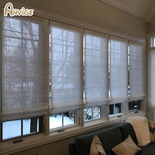 Grey curtain ,diy roman shade, custom shades, roman shades, linen window blinds, handmade roman shades