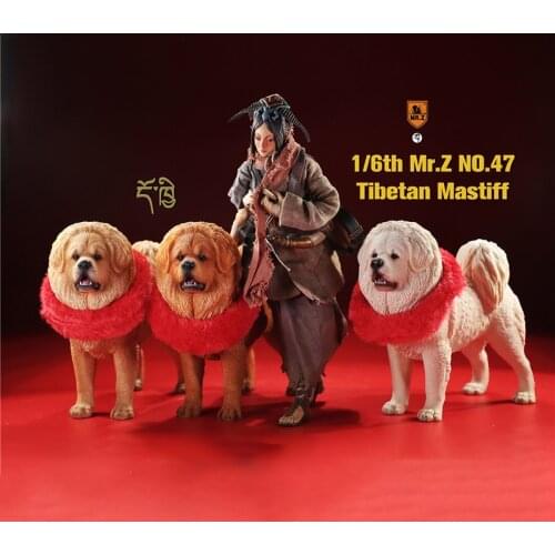 About 20CM 1/6 Scale Tibetan Mastiff Mr.Z NO.047 animal dog model toy for action figure scene decoration