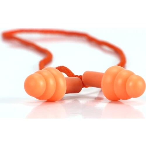 Tourbon Hunting Shooting Noise Cancelling Ear Silicon Hearing Protection Anti Noise Sleep Soundproof Earplugs 10Pcs