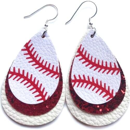 New PU Leather Check Earrings For Women Fashion Statement Teardrop Leaf Plaid Leather Jewelry Earrings Wholesale