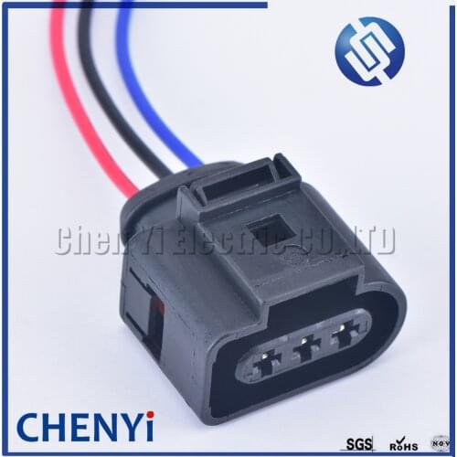 3 Pin 3.5 series Automotive Sensor Pigtail Plug 1J0973723 Connector case for VW AUDI Skoda VAG VolksWagen Jetta Golf with wire
