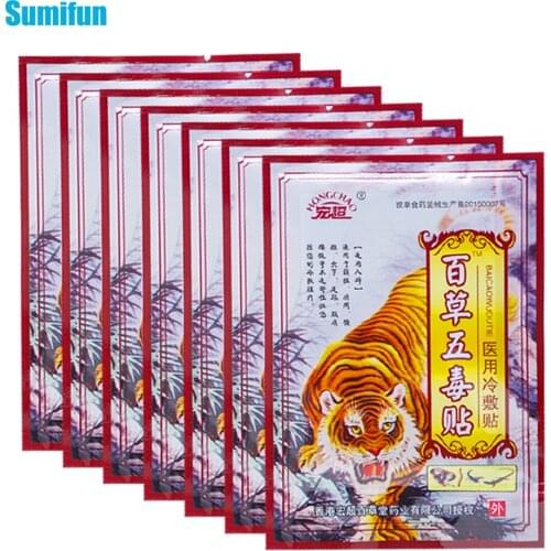 56pcs Hot Tiger Balm Patch Knee Shoulder Neck Waist Rheumatoid Arthritis Treatment Chinese Herbal Pain Relief Medical Plaster