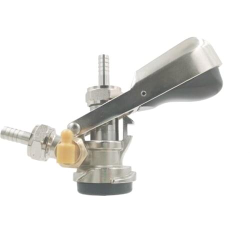 TWELVETAP Free Shipping D-Type Keg Coupler Dispenser Beer Tap for Keg with Safety Pressure Relief Valve Two kinds joints Style