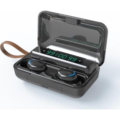 Wireless Headphones TWS BT5.0 Headset LED Three-Screen Digital Display Touch Sound Stereo Sports Earphones Earbuds With Mic