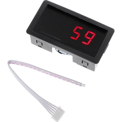 2021 New Digital Counter DC LED 4 Digit 0-9999 Up/Down Plus/Minus Panel Counter Meter with Cable
