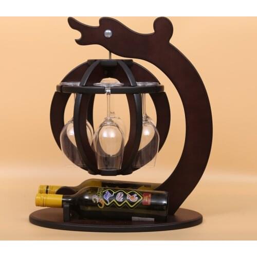 D European creative Home Furnishing wine rack Room Decor Wood ornaments living room TV cabinet cabinet wedding gift