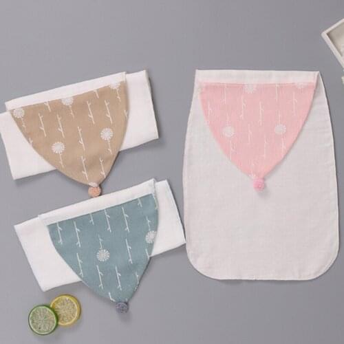 Childrens Cotton Suction Baby Towel Compartment Four Layers Of Gauze Cartoon Animal Super Soft Pad Sling