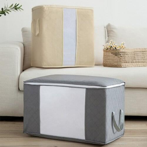 Mcao Large Capacity Clothes Storage Bag Closet Organizers for Comforter Blanket Bedding Moisture Proof Foldable Container TJ3626