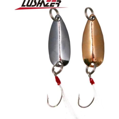 Metal Spinner Spoon 1g-1.5g Fishing Lure Hard Baits For Trout jig lure fishing tackle Spinners Spoon Fish Lure Hard Bait