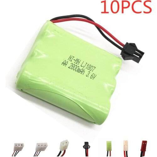 3.6v 2800mAh NiMH Battery For Rc toys Car Gun Tanks Trains Robot NI-MH AA 2400mah 3.6v Rechargeable Battery 10Pcs For RC boat