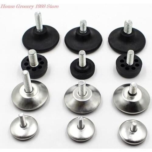 4Pcs Levelling Machine Feet M8 Screw in Height Adjustable Machine Furniture Foot Feet Base Diameter 16/18/20/23/27/28mm