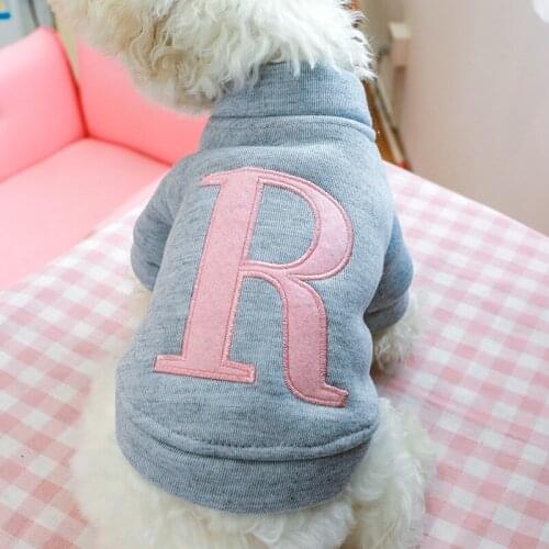 Dog Cat Clothing Winter Warm Cotton Comfort Puppy Sweatshirt R Printing Pet Shirts Dog Clothes Cat Jacket Coats Pet Costumes
