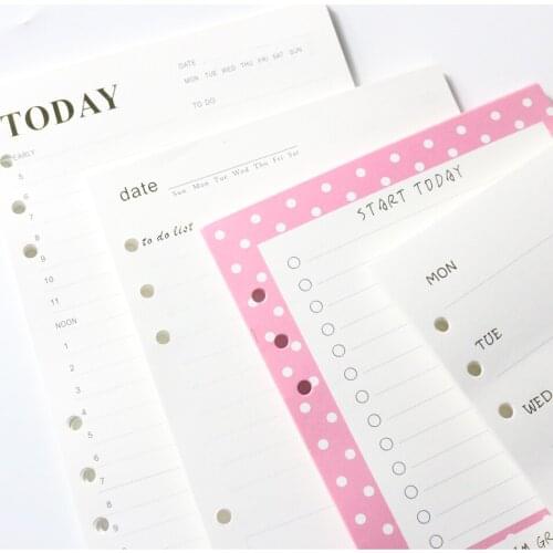 Gift 6 hole Folder Coil n10ing Inside Page Paper:n48 Diary,n32 Diary,to do list A5 A6 Notebook
