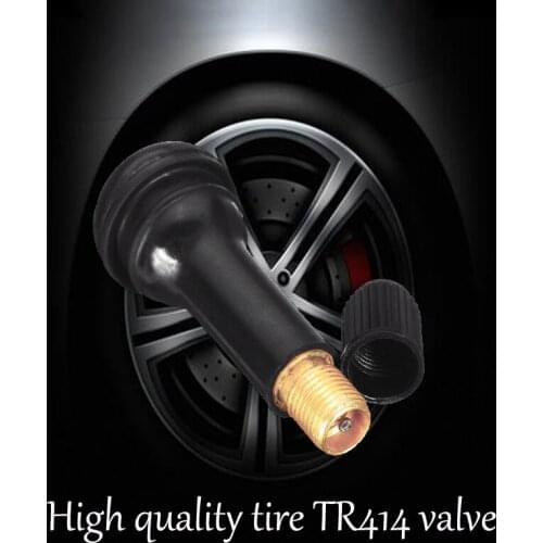 Rubber Tubeless Tire Cap With Core External Parts TR-414 Tire Valve Nipple Cap On Wheels Car Wheel Plug Motorcycle Universal