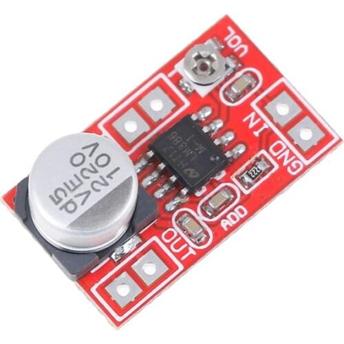 1PC AD828 Stereo Dynamic Microphone Preamplifier Board MIC Preamp Module DC 3.8V-15V Electronic Component