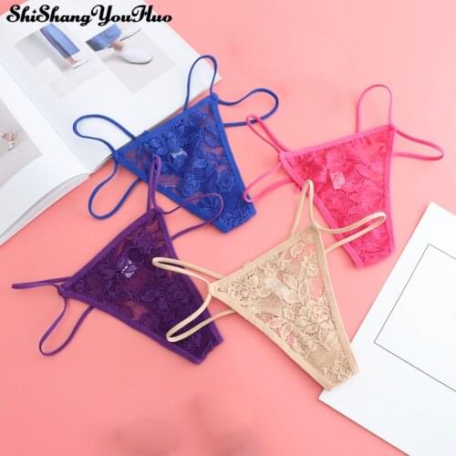 3pcs Women Underwear Sexy Lace Panties Thong G String Underpants Hollow Low Rise G String Ropa Interior Femenina Tanga Calcinha