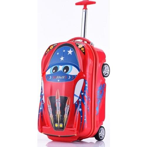 Three-dimensional cartoon childrens trolley case 20 inch universal wheel suitcase car trolley suitcase child baby drag box