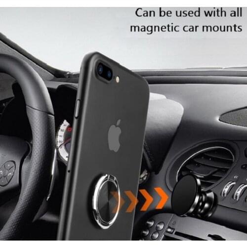 360Rotatable Magnet Finger Ring Metallic Rotatable Phone Holder Smartphone Socket For Magnetic Smartphone Stand Skin-Friendly