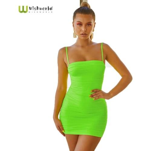 2021 Summer New Sexy Backless Sling Slim Fitting Nightclub Dress Fashion Women Popular Mini Skirt Party Dresses