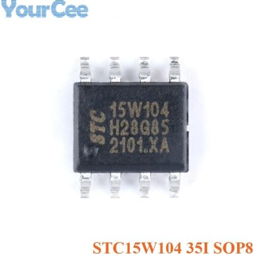 STC STC15W104-35I-SOP8 Single-Chip Enhanced 1T 8051 Microcomputer Microcontroller MCU 15W104 SOP8 EEPROM ISP Micro Computer