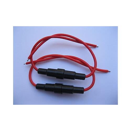 20 Pcs 5x20mm Fuse Holder In-line Screw Type with Wire