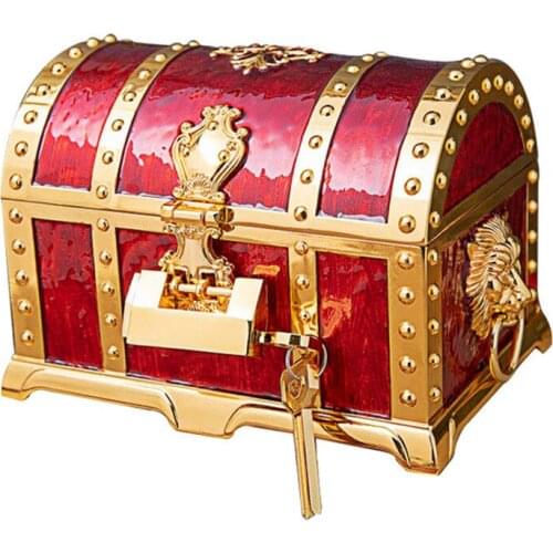 2021 Creative Vintage Multi-Layer Locked Jewelry Organizer Treasure Box Jewelry Box Wedding Gift Home Decoration Collection