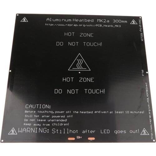 3D Printer PCB Heatbed MK3A Heat Bed Hot Plate 300x300 Aluminum PCB Heatbed
