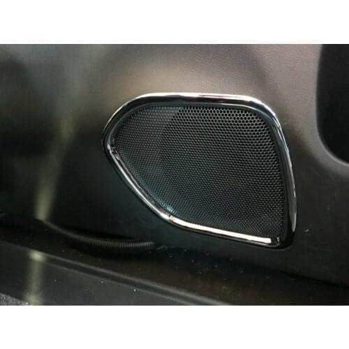 For NISSAN SERENA Speaker ring cover trim matte Style ABS chrome 4Pcs 2017 2018 2019