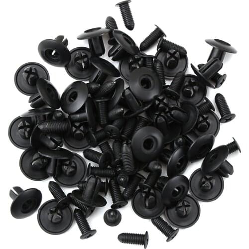 40pcs Car Plastic Screw fasteners for LADA Vesta Granta 1300 Niva Samara Signet Priora Kalina X-Ray Safarl largus vaz 2110-12