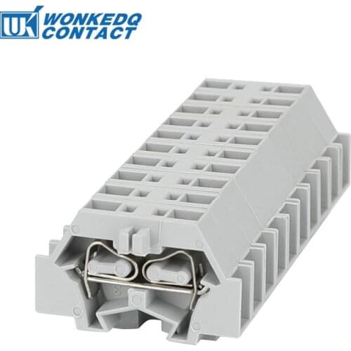5Pcs 261-301 Spring-Cage Connection Mini Mount 2-Conductor Plug 2.5 mm² Wire Electrical Connector Din Rail Terminal Block