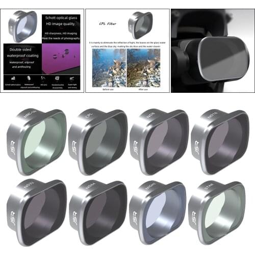 8Packs Camera Lens Filters UV CPL ND 8/16/32/64 STAR for DJI Combo Drone