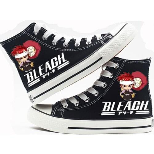 Anime BLEACH Kurosaki ichigo Casual Canvas Shoes plimsolls Flats shoes Sneakers 0